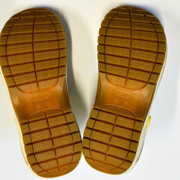 Crocs Mega Crush Retro Floral Sandals 'Vanilla Cork' 208966-1LQ - Picture 5 of 5